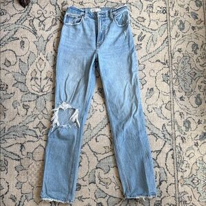 Abercrombie 90s straight ultra high rise- regular length